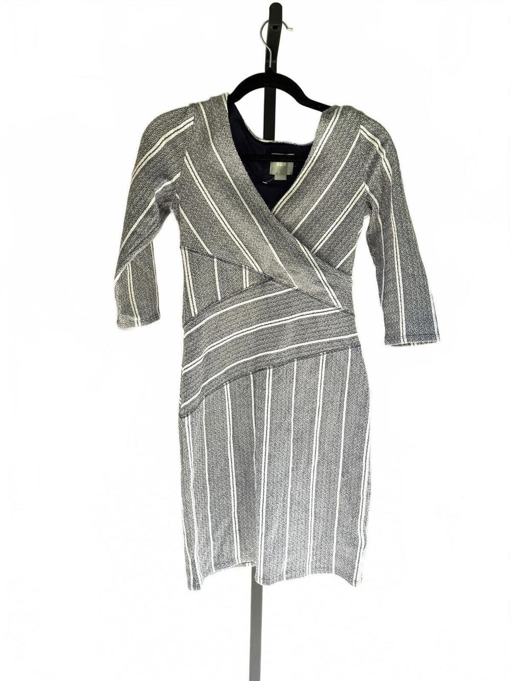Anthropologie MAEVE Surplice Knit Dress 3/4 Sleeve SZ XSP